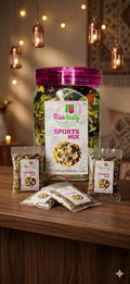 Power Up — Sports Mix A wholesome nutritious snack packed with seeds, nuts & dried fruits. Your perfect on-the-go fuel 500g.